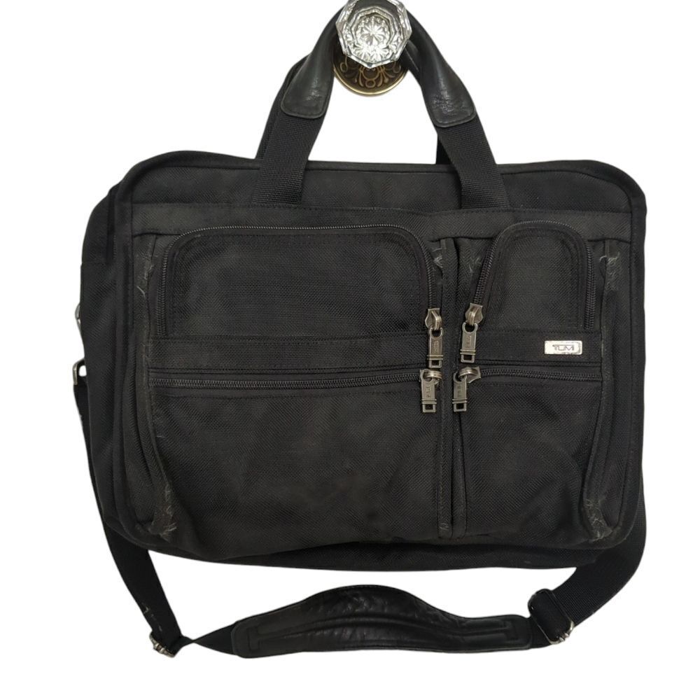 TUMI Alpha Ballistic Nylon Laptop Briefcase Bag